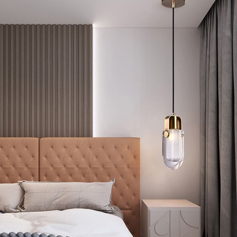 Tröpfchenkristall -Anhänger Deckenleuchte zeitgenössische LED Gold Deckenhängung Lampe