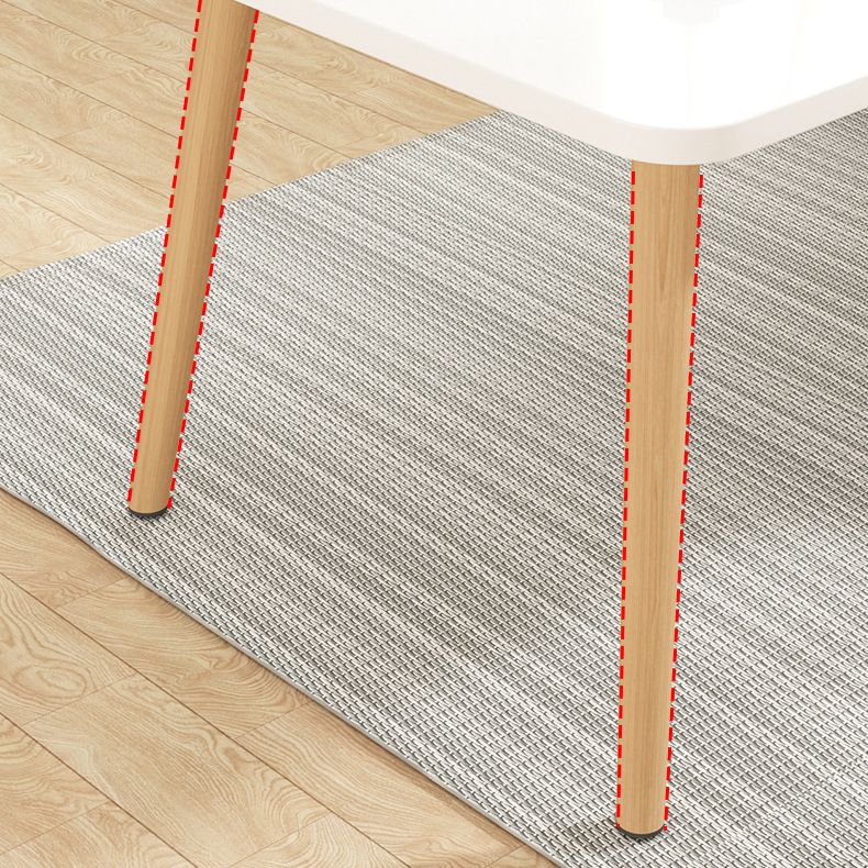 Modern Dining Set 1/5 Pcs Wood Dining Table with Armless Chairs