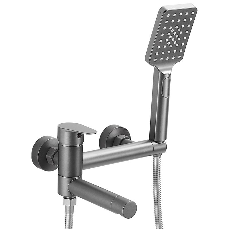 Bathroom Faucet Handheld Shower Head Rod Handle Bathtub Faucet