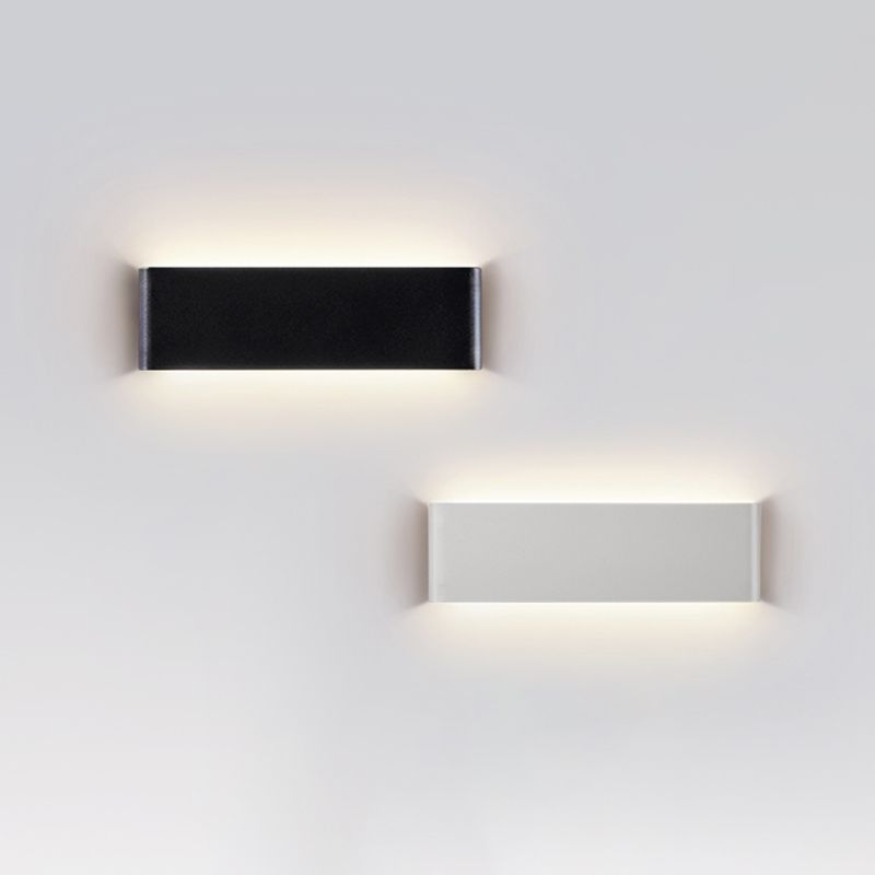 Metal Square Wall Lighting Modern 1 Light Wall Mounted Light Fixture