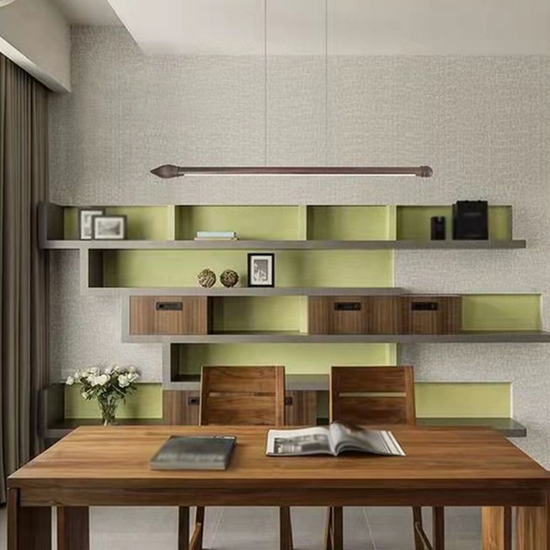 LED Bar 1 - Light Kitchen Island Lighting Black Walnut Contemporary Pendant Ceiling