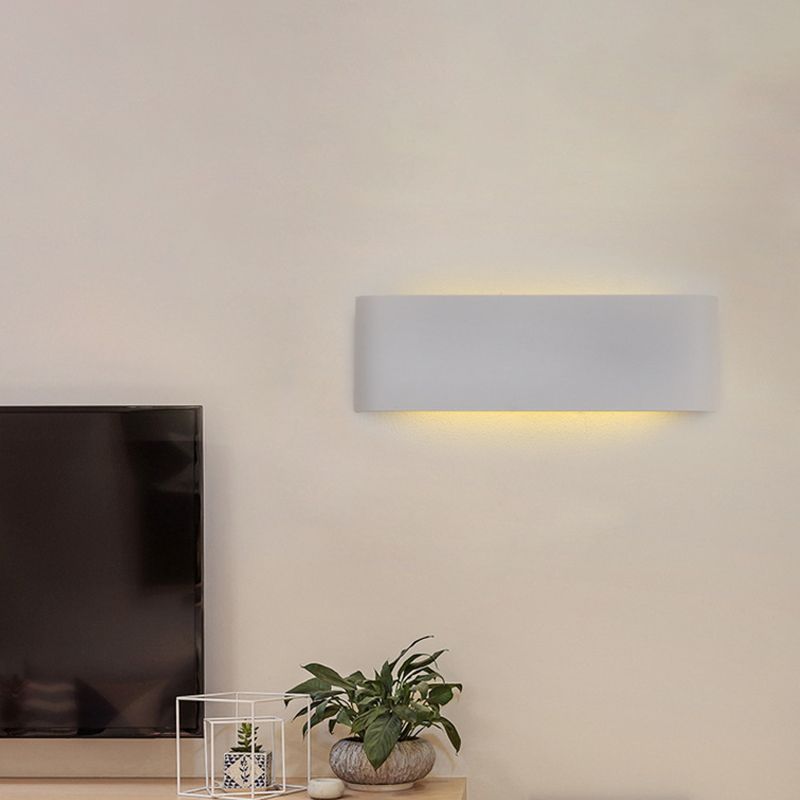 Modern Minimalist in stile minimalista rettangolo montato a parete lampada montata su un illuminazione montata in alluminio per camera da letto