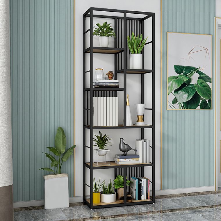 78.74"H Bookcase Contemporary Style Open Back Bookshelf for Home Office