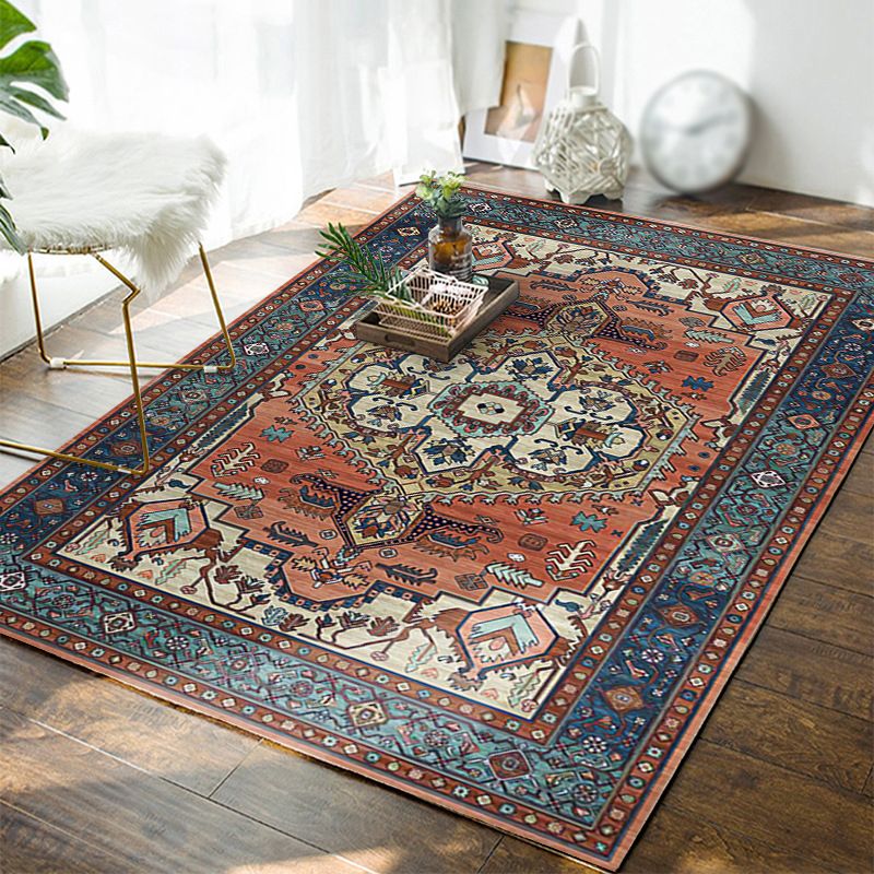 Mitte des Jahrhunderts Polyester Teppich Antique Waschbeerdigung Teppich Fleckenfeindfestem Teppich für Wohnkultur