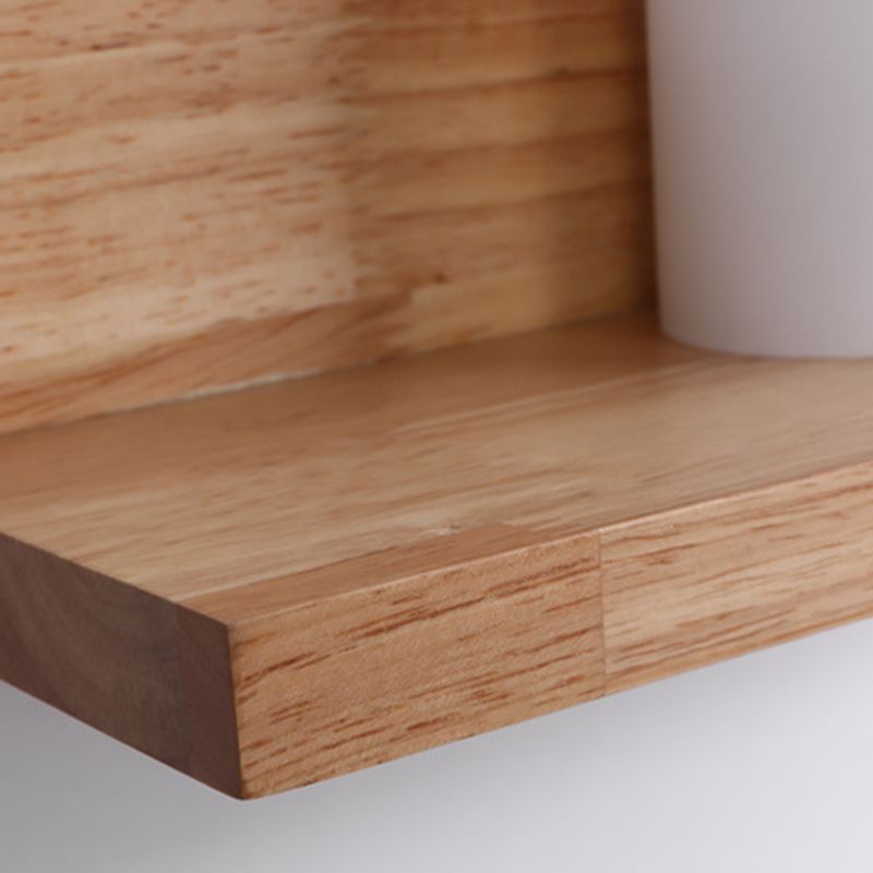 Ligne de verrouille de couleur de couleur en simplicité moderne lampe murale géométrique en bois, navires sans décorations