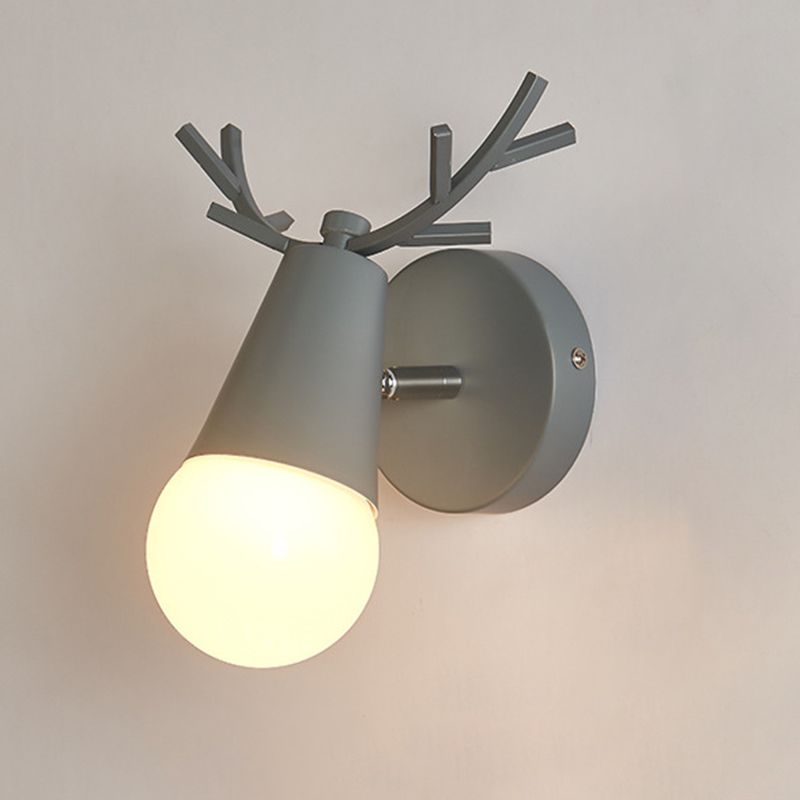 Ángulo ajustable 1 Luz de luz CONO Luz de pared Macaron Minimalista Metalista de metal de estilo