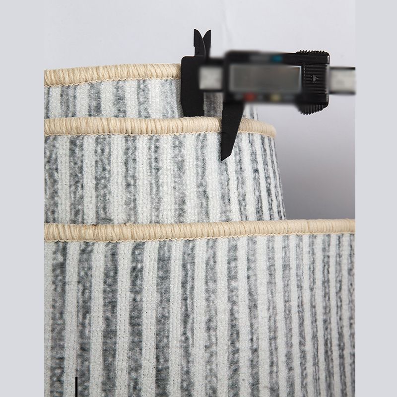 Apricot Tone Modern Area Carpet Polyester Abstract Stripe Indoor Rug Washable Carpet for Living Room