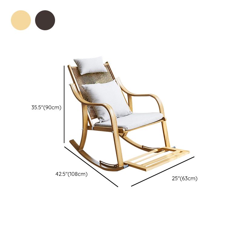 Modern Wicker Rocker Chair Metal Frame Rocker Chair for Outdoor