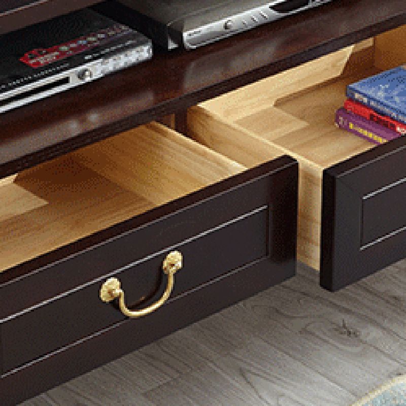 Square Accent Side Table Solid Wood Four-Leg Sofa Side Accent Table