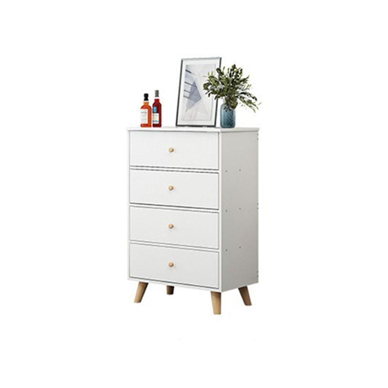 35.4" Tall Wood Storage Cabinet Modern Drawers Included Accent Chest