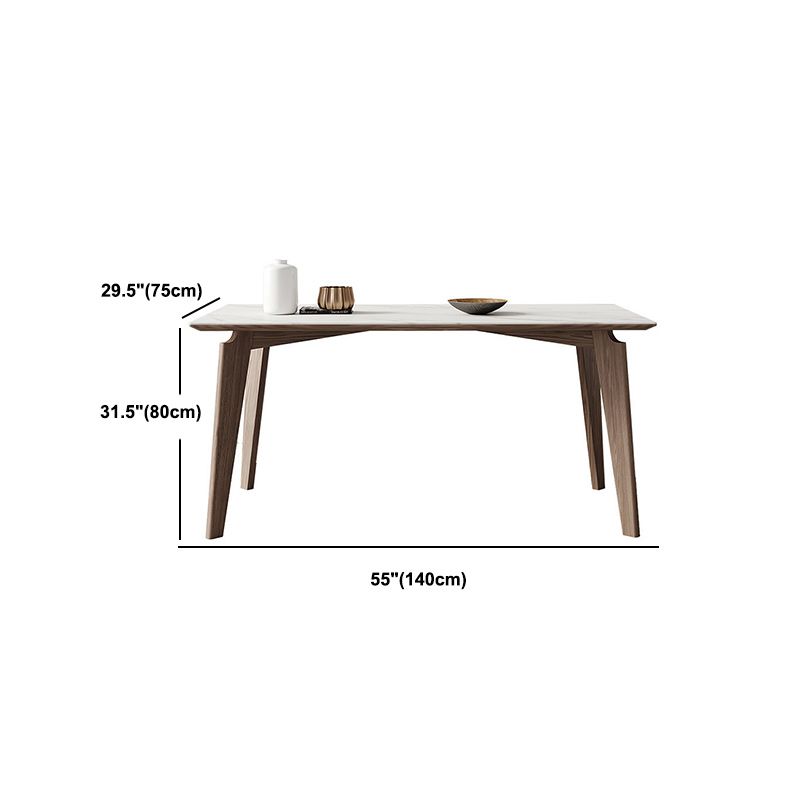 Modern Sintered Stone Top Dining Set Rectangle 1/4/5/7 Pieces Dinette Table Set in Grey