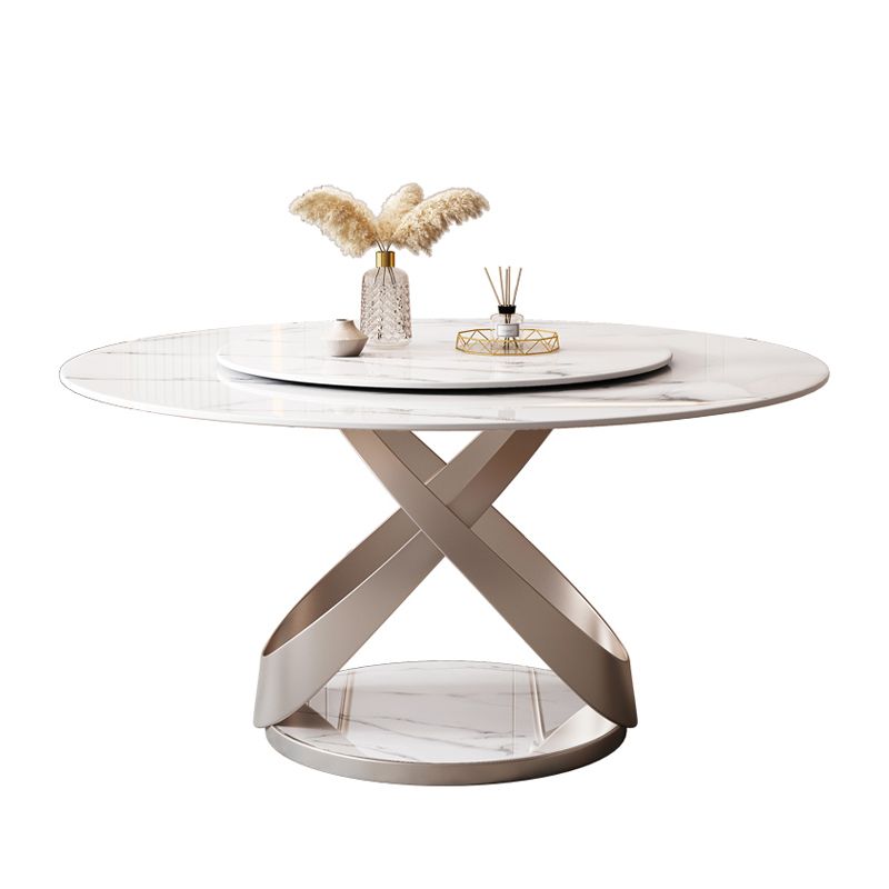 Pedestal Casual Dining Table Round Table for Home Kitchen Desk