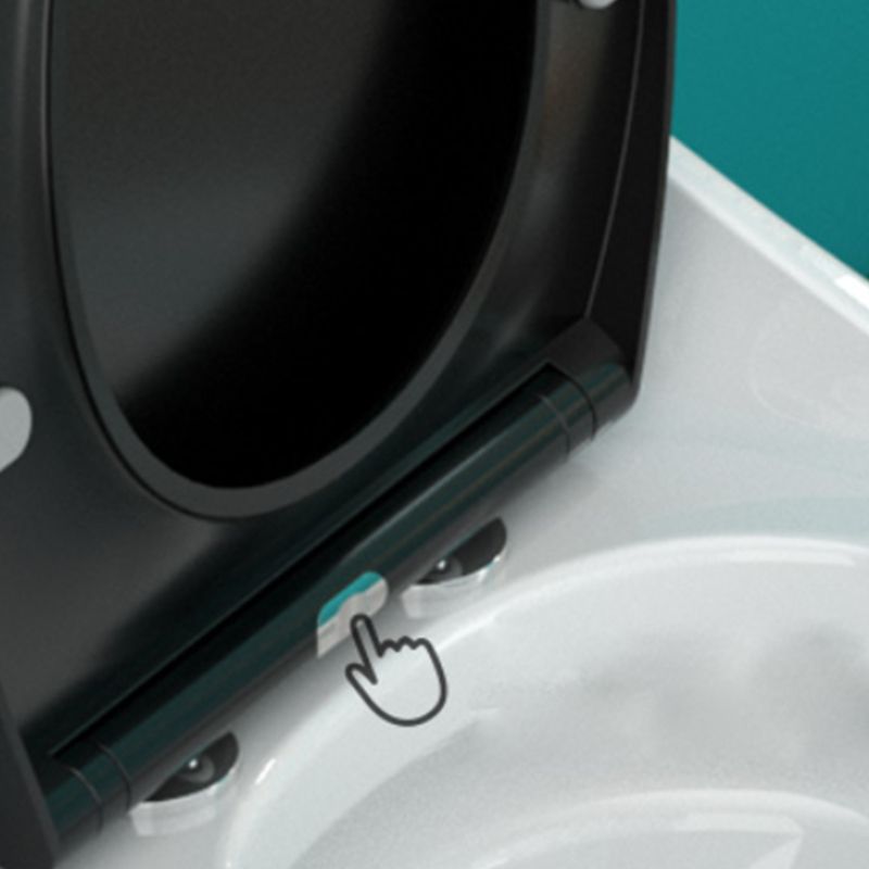 Contemporary Flush Toilet Floor Mounted Siphon Jet Porcelain Toilet Bowl