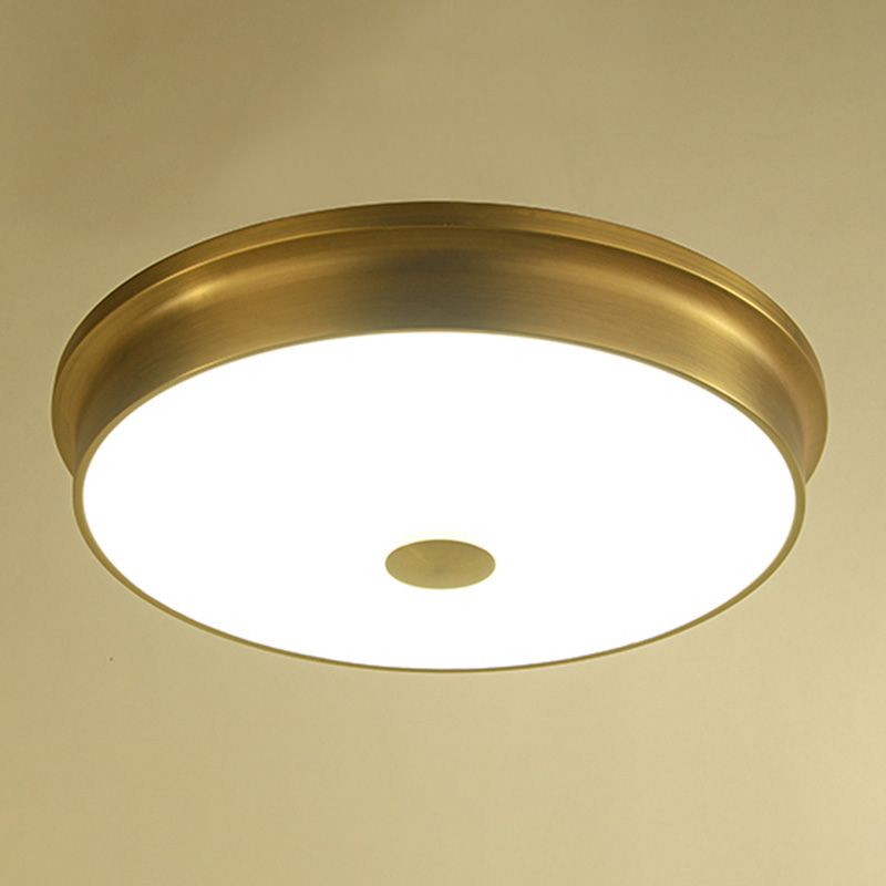 Modern Style Geometric Flush Mount Light Glass 1-Light Flush Ceiling Lights