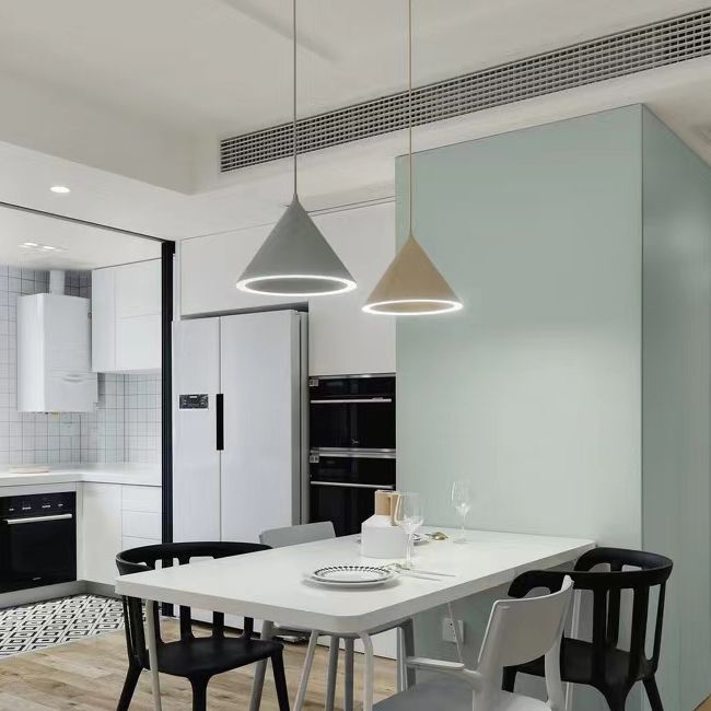 Contemporary Style Cone Pendant Lamp Metal 1 Light Hanging Pendant Light