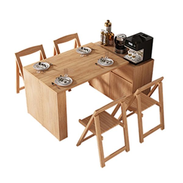 1/3/5 Piece Contemporary Wood Dining Room Chair and Table Set