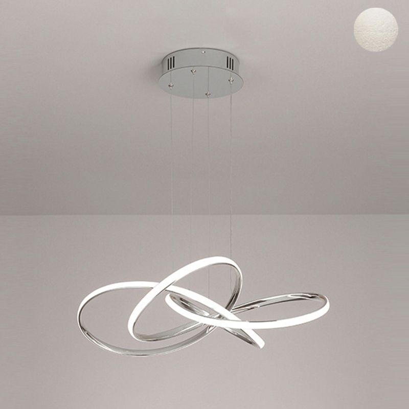 Luces de techo colgantes de metal modernas Candelera colgante lineal para sala de estar