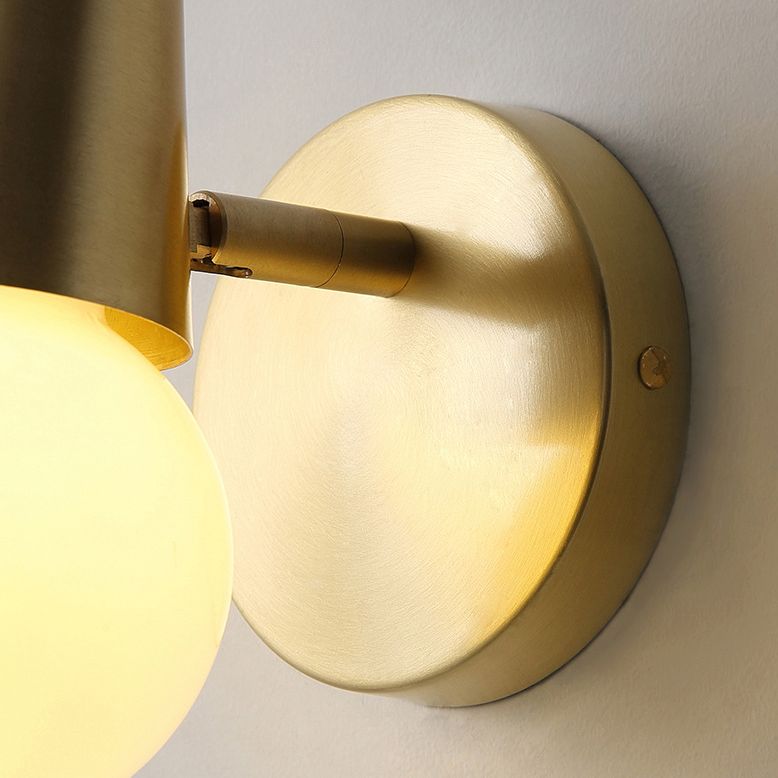 Volledige koper geweien mini wandlamp