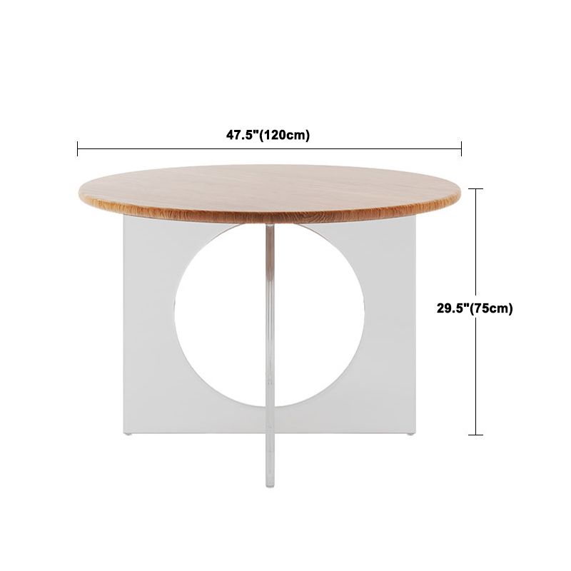 Modern 1/2/3/4/5 Pieces Dining Set Round Wood Dining Table for Dining Room