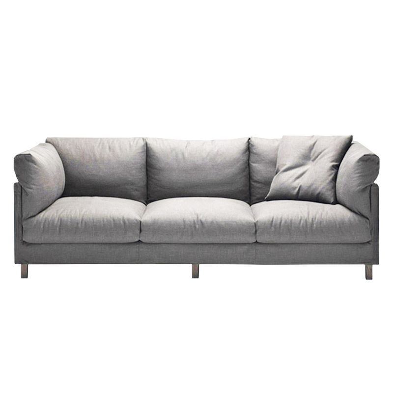 82.67" W x 32.67" D x 32.67" H Contemporary Standard Square Arm Sofa for Living Room