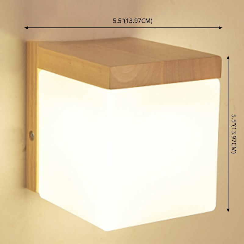 Spherical Wall Disconce Japanese Glass 1 Light Sponces con control inteligente