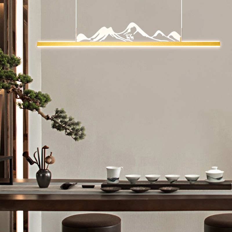 Iluminación moderna de iluminación LED acrílico Luz de luz para comedor para comedor