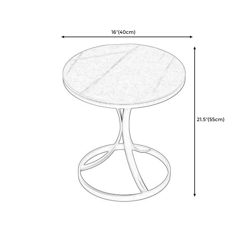 Modern Round End Table  Side Table  for Dining Room and Home