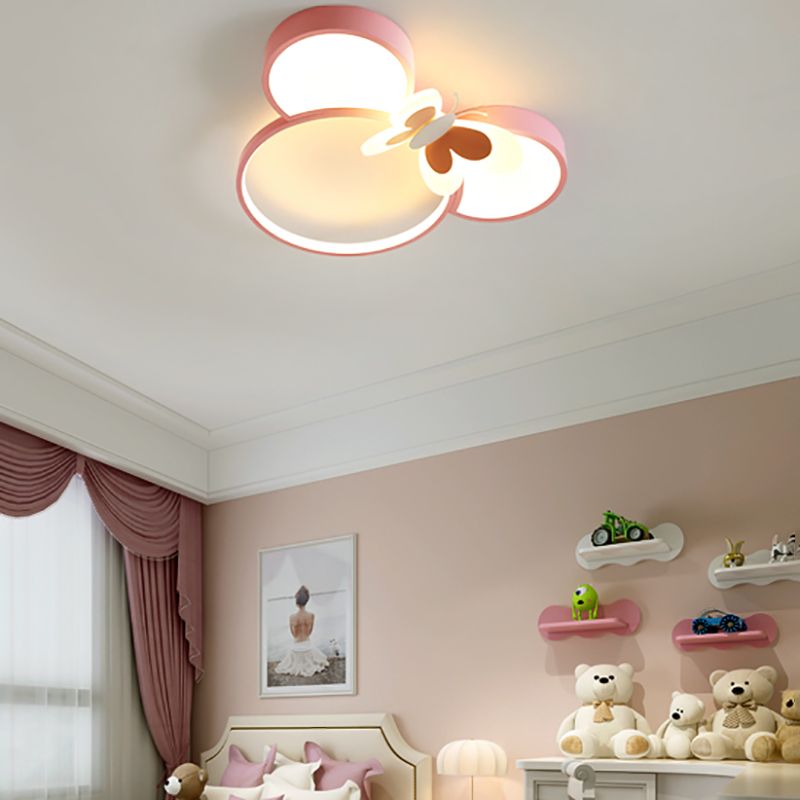 Modern Style LED Ceiling Lights Lovely Cartoon Flush-mount Lamp for Kid's Room