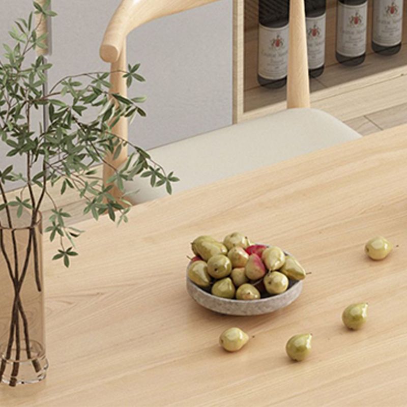 Modern Double Pedestal Table Oval Wood Dining Table for Home Kitchen