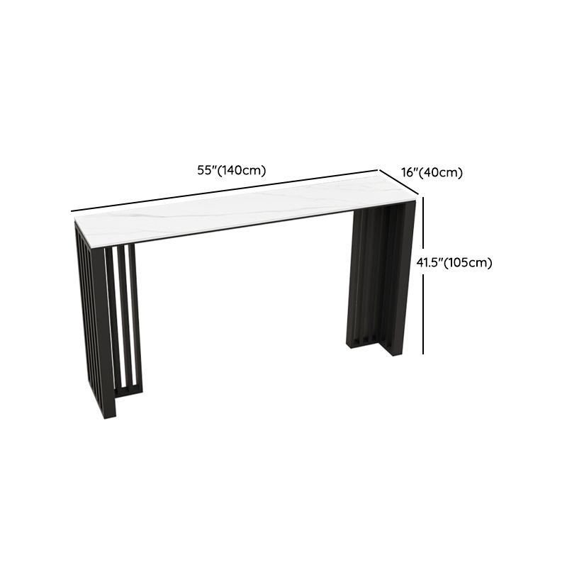 Modern Style Bar Table Rectangle Stone Bar Table for Living Room