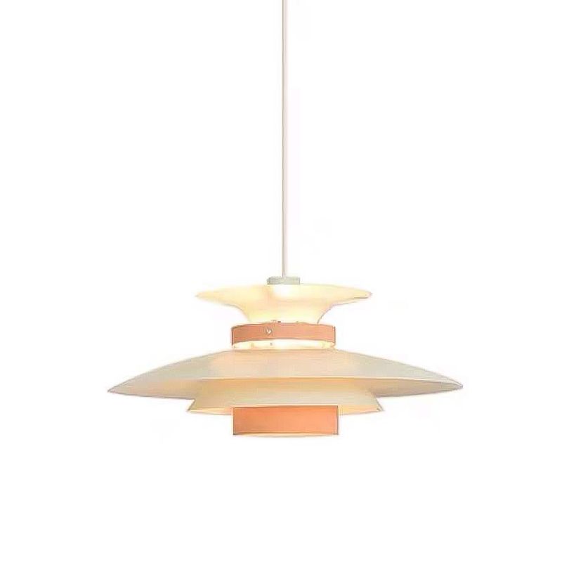 Modern Style Unique Shade Hanging Light Metal 1 Light Pendant Lamp for Home Stay