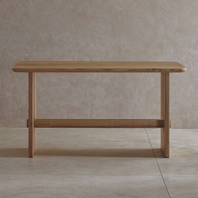 Kausal massives Holz Standard Esstisch Khaki Rechteck Form Esstisch für Küche
