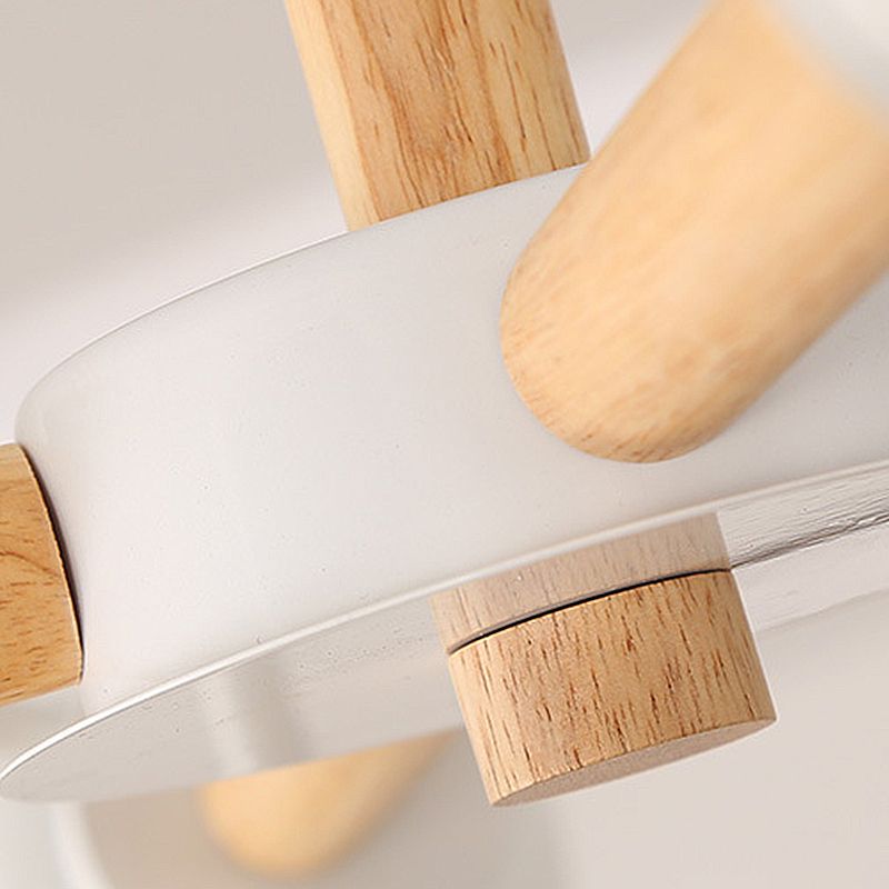 12-Light Linear Ceiling Light Modern Style Chandelier with Globe Shade