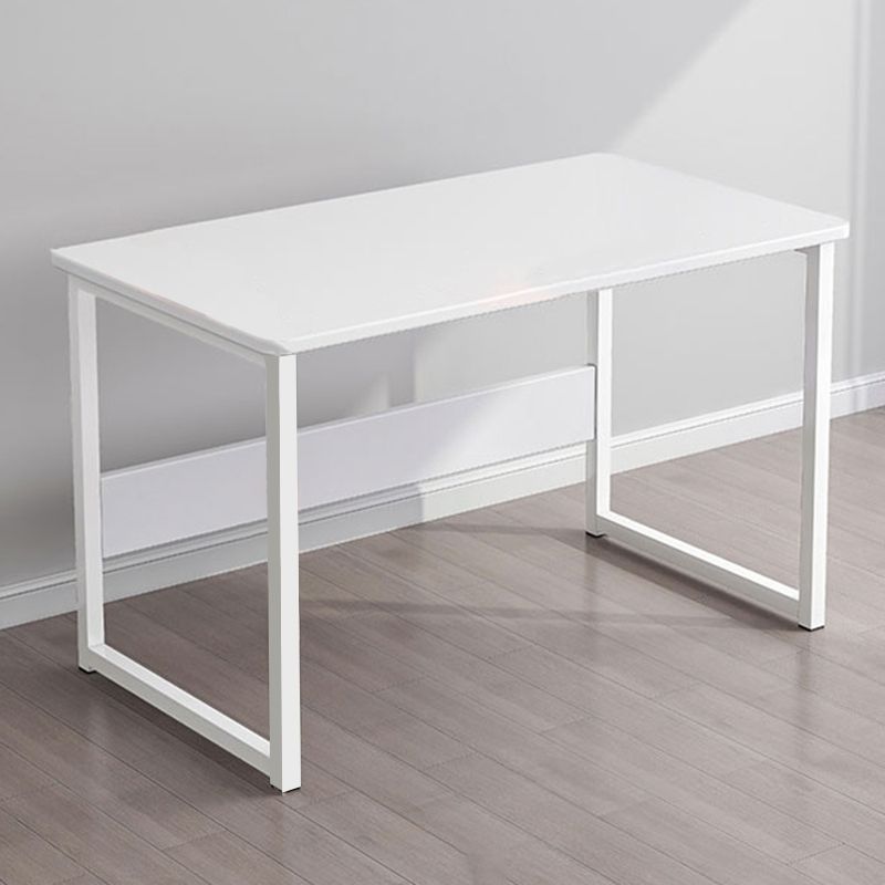 Industrial Rectangular Desk Engineered Wood Writing Desk with Metal Legs