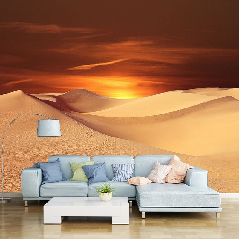 Modernism Big Desert Scenery Mural Wallpaper Stain Resistant Modern Interior Decoration