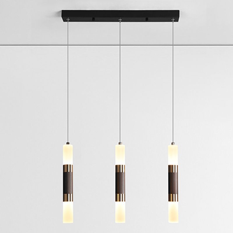 Cylindrical Shape Metal Hanging Lights Modern Style Hanging Light Fixtures