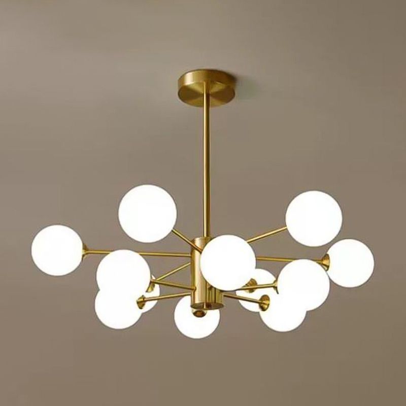 Luces de lámpara geométrica contemporánea accesorios de iluminación de lámpara de vidrio en oro