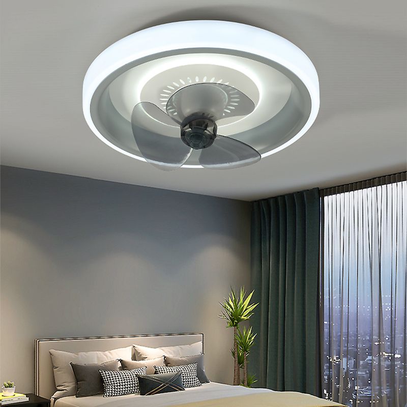 Modern Style Ceiling Fan Lamp Metal 2 Light Ceiling Fan Lighting for Bedroom