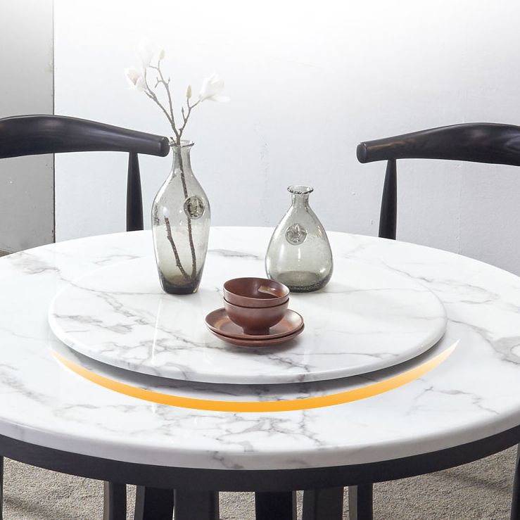 Mesa de comedor estándar moderna Mesa de comedor redonda de mármol con base de pedestal