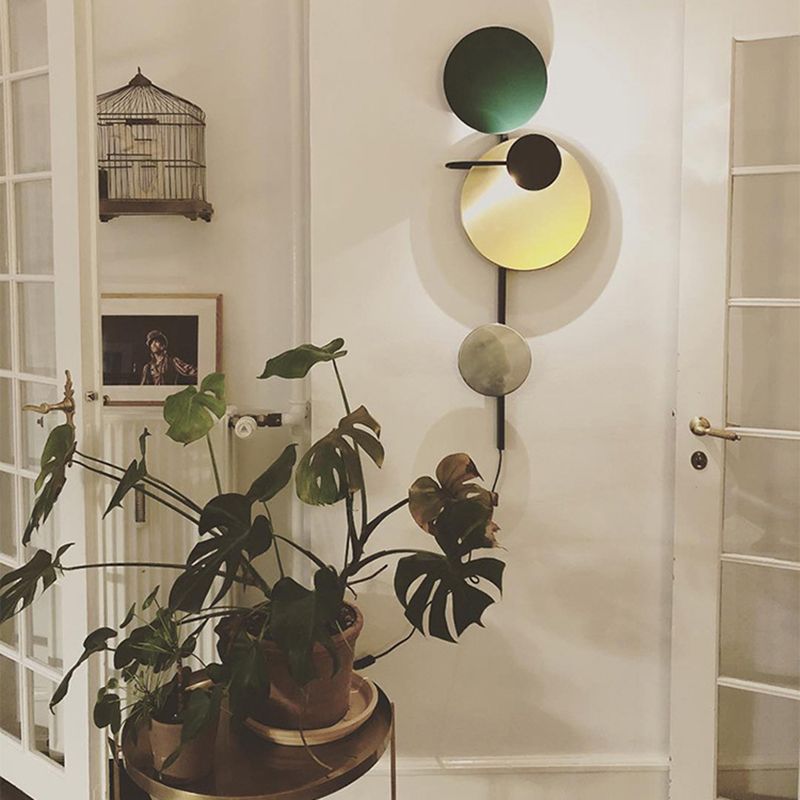 Art Deco 1 leichte Wandleuchten beleuchtet schmiedeeisere postmoderne Wandleuchten