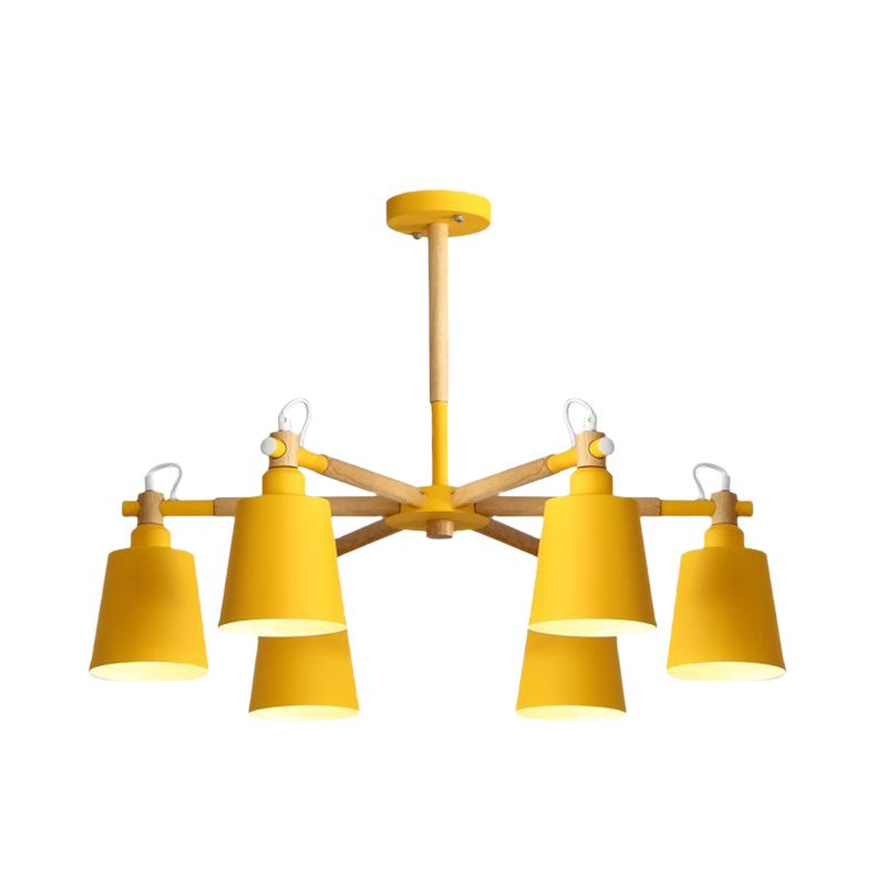 Macaroon suspendu lampe à lampe effilée en métal des lumières suspendues pour le salon