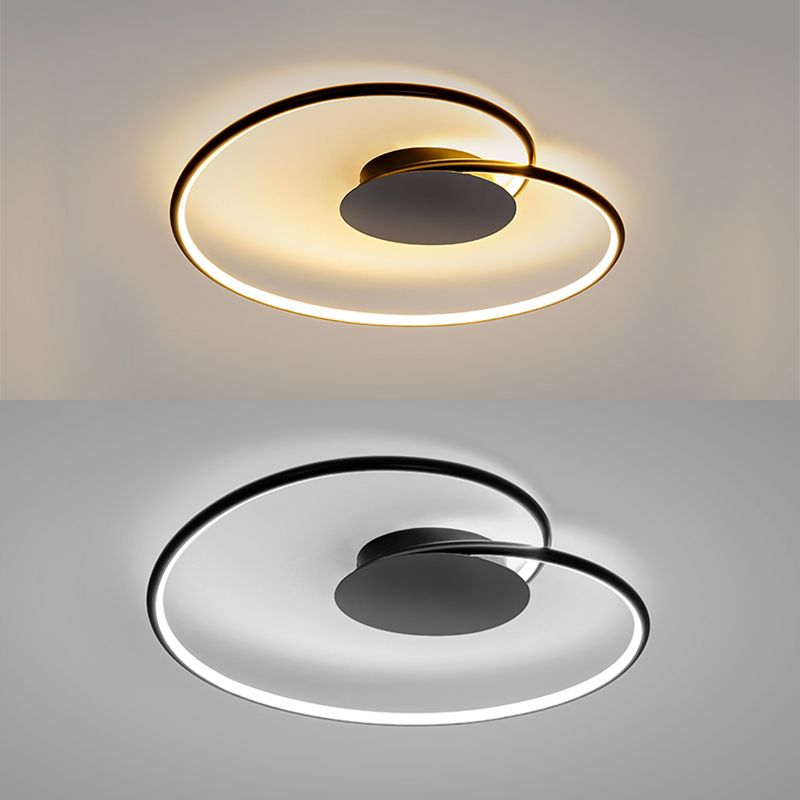 Creative Contemporary Flush Mount Lamp Acrylic Shade LED Lamp for Bedroom