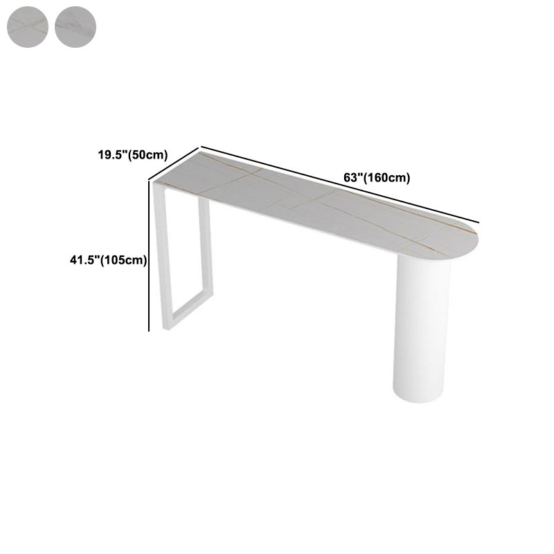 Modern 1/2/3/5 Pieces Sintered Stone Pub Table Set Fixed Counter Table Set for Home Use