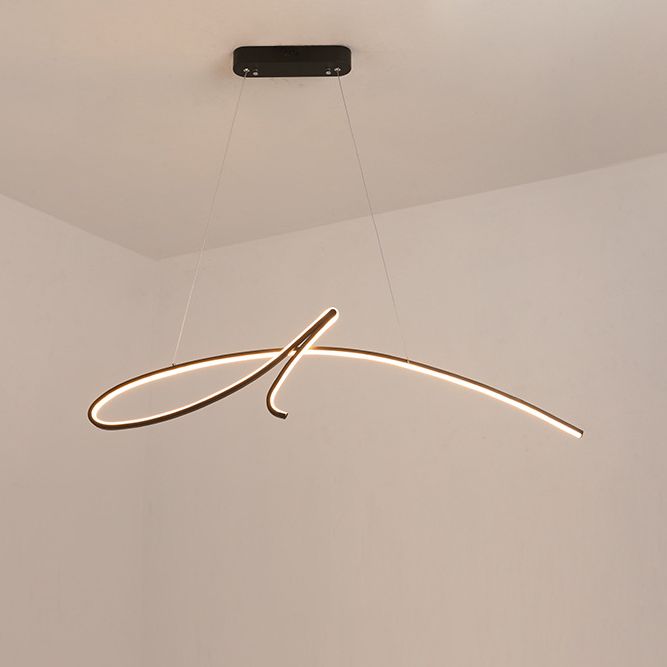 Lampadella a sospensione regolabile leggero moderno semplicità a spirale a spirale a spirale per il ristorante