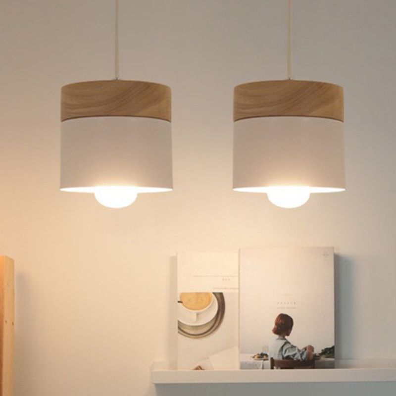 Accesorio de iluminación de cilindro de 1 luces kit de luz colgante nórdico moderno para pasillo