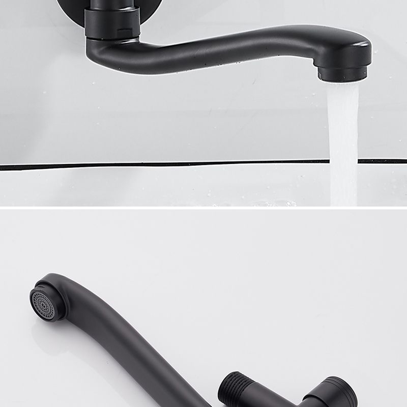 Swivel Tub Filler Wall Mount Copper Low Arc Knob Handle Tub Faucet Trim