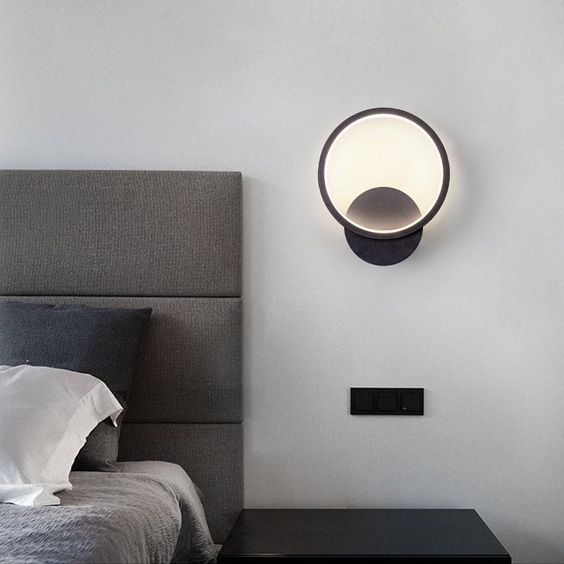 Modernistische Ringwandleuchter -LED -Minimalismus -Wandmontage Licht für Esszimmer