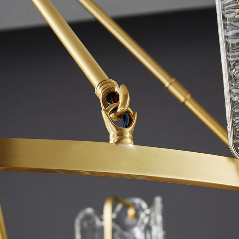 Contemporary Copper Ceiling Pendant Light Metal Hanging Pendant Light for Living Room