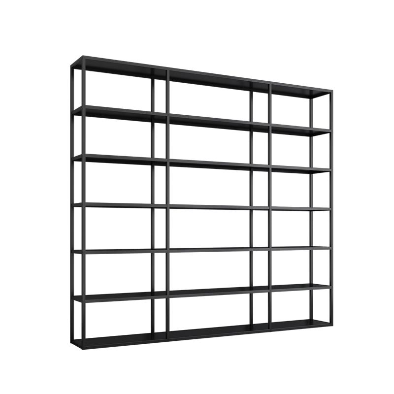 Minimalist Style Open Shelf Bookcase with Rectangular Shelve