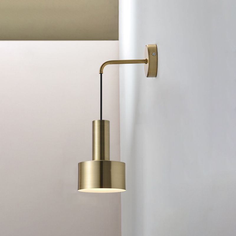 Luce in metallo ombreggiato Light Sconce Stipano Minimalista Montata Montata per camera da letto